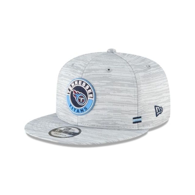 Grey Tennessee Titans Hat - New Era NFL Official NFL Fall Sideline 9FIFTY Snapback Caps USA9348625